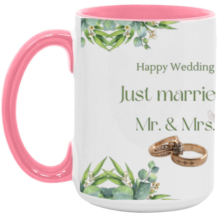 #1-MUG MR. & MRS.JUST MARRIED 15 oz