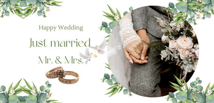 #1-MUG MR. & MRS.JUST MARRIED 15 oz