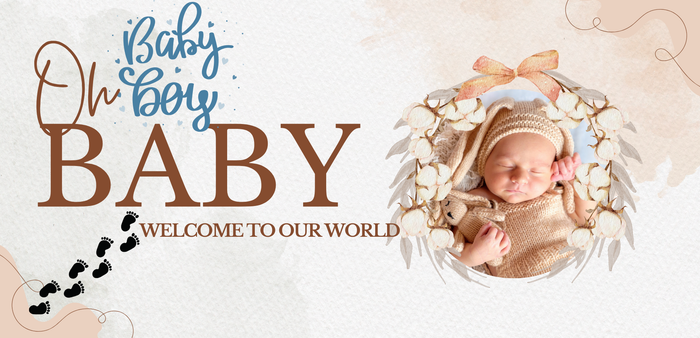 #1-MUG OH BABY BOY WELCOME TO OUR WORLD 11oz