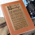 10 Years Of Marriage-Graphic Leather Journal