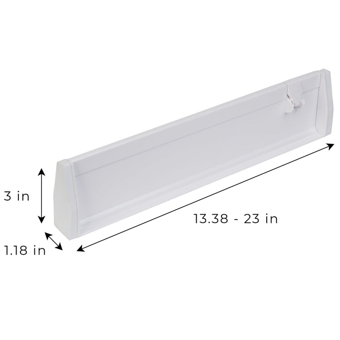 2-Pack Adjustable Drawer Dividers - White