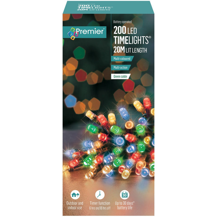 200 Timelights Multi Coloured