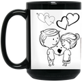 25 Happy Anniversary-BM 15 oz. Black Mug