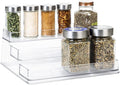 3-Tier Plastic Spice Rack - Clear