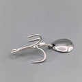 3x Strong Treble Hooks With Spinner