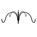4 Arm Pole Topper sketch showing a black metal hook with curved ends, designed for light-duty use, holding tube feeders with a 13.5 reach.