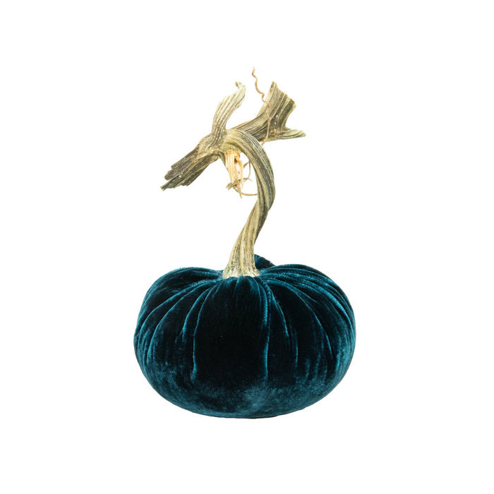 4" Velvet Pumpkin- Sea