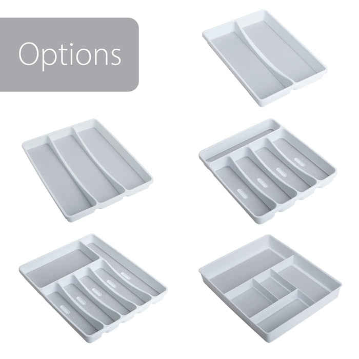 5-Compartment Plastic Drawer Organizer