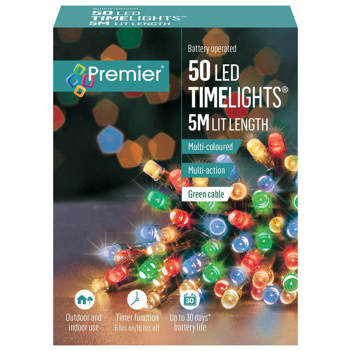 50 Timelights Multi Coloured