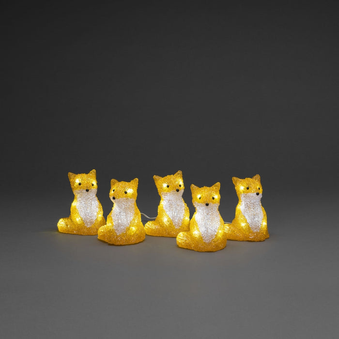 Acrylic Fox Lights - Set of 5