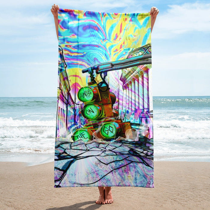 ALWAYS ON THE GO BEACH TOWEL - REBHORN DESIGN