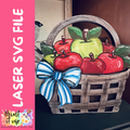 Apple Basket Chunky Shelf Sitter SVG file (please read file description carefully)