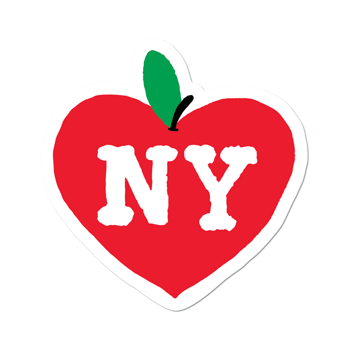 Big apple heart sticker