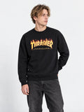 Buzo Thrasher Crew Flame Negro — vista principal