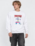 Buzo Thrasher Crew Kid Cover Blanco — vista principal