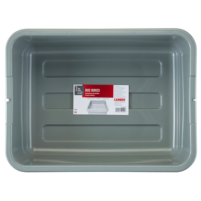 Cambro 21157CBP - 7"D Bus Box / Dish Tote - Heavy-Duty - Choose Color