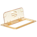 Cambro 30HPL150 - High Heat Cover with FlipLid - Third-Size - Amber