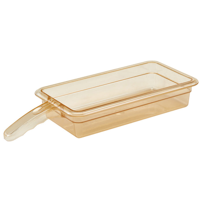 Cambro 32HP1H150 - High Heat Food Pan - 1 Handle - Third-Size x 2-1/2"D - Amber