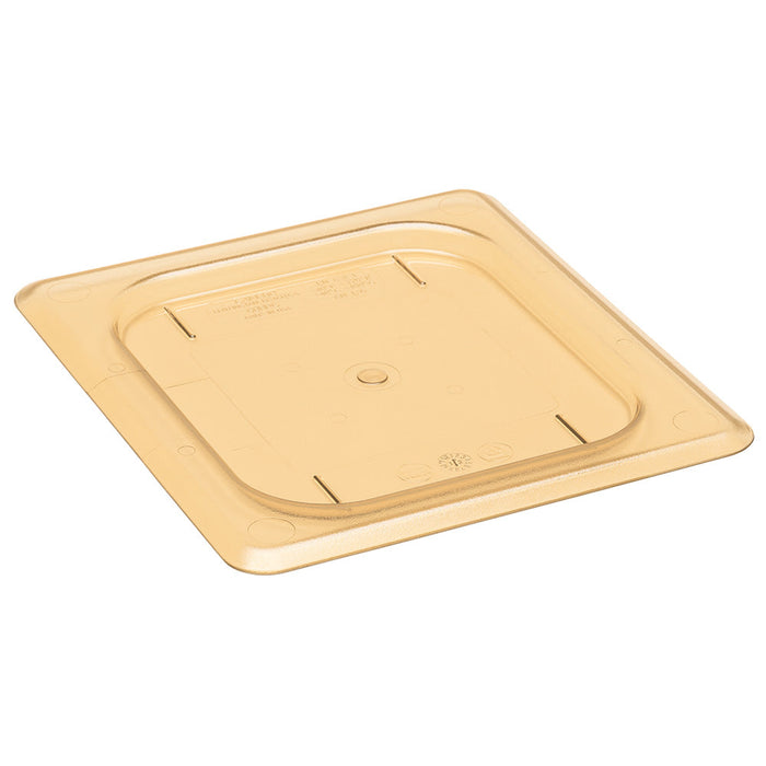 Cambro 60HPC150 - High Heat Flat Cover - Sixth-Size - Amber