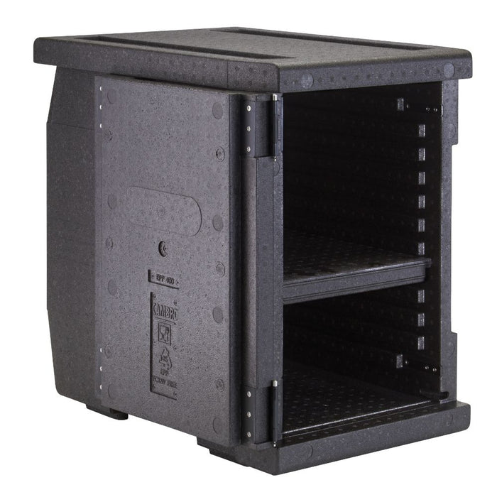 Cambro EPP400110 - Front Load Cam GoBox - (4) Full-Size x 4"D Pans - Black