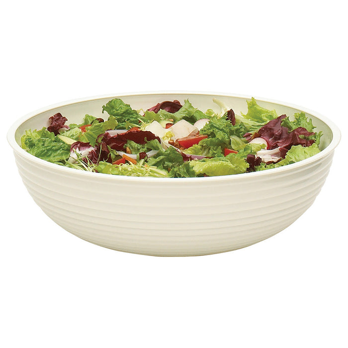 Cambro RSB12CW - 12" Round Ribbed Display Bowl - 5.8 Qt. Capacity - Choose Color
