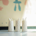 Carved Bone Cocktail Picks and Vessel
