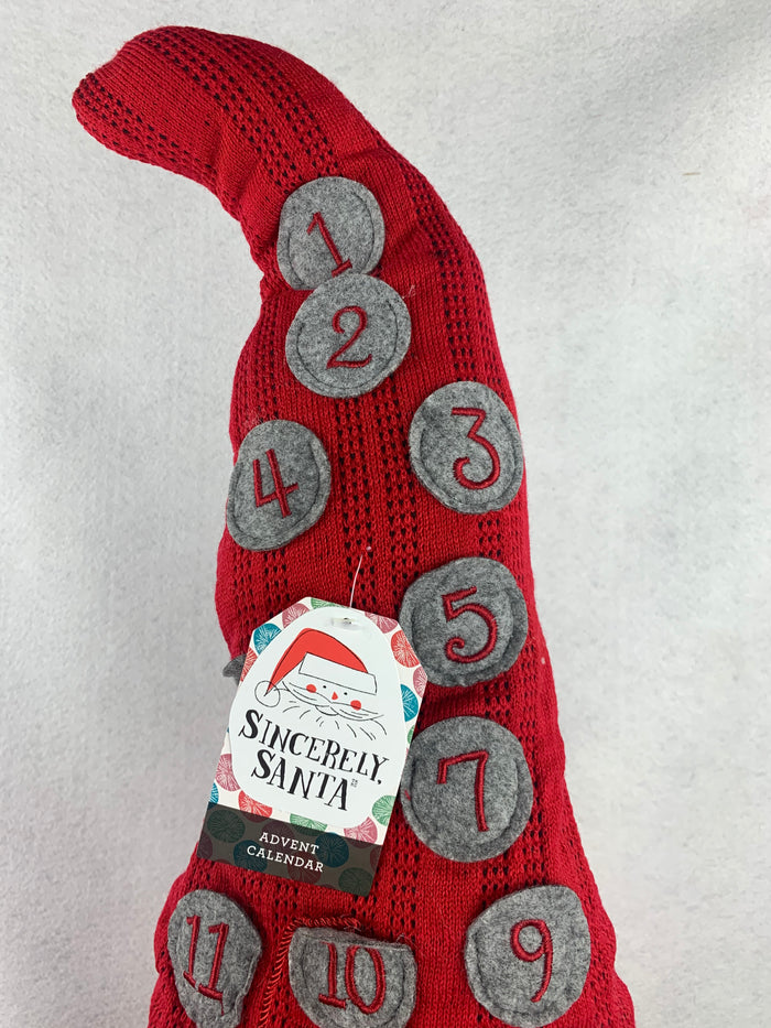 Christmas Advent Plush Santa Gnome with Long Hat