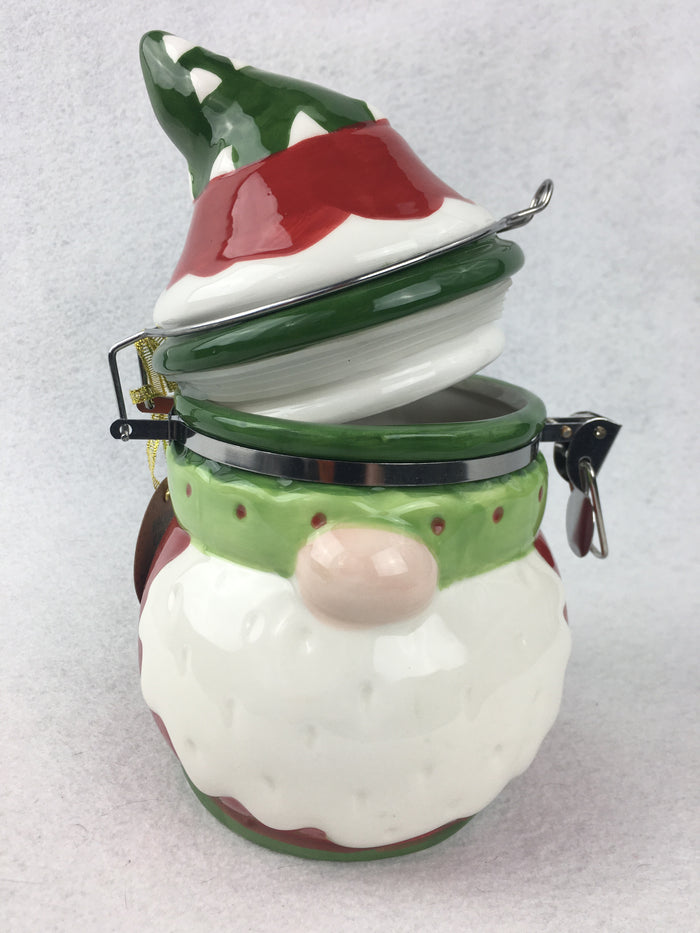 Christmas Gnome Hinged Jar