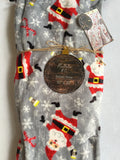 Christmas Mistletoe and Co. Dancing Santa and Candy Canes Throw Blanket