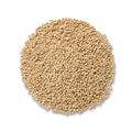 Cole's White Millet Wild Bird Seed, 10-lb bag, featuring a pile of white millet seeds, ideal for ground-feeding birds like buntings and juncos.