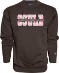 CSULB Inside CSULB Crewneck - Brown/Pink, Blue 84
