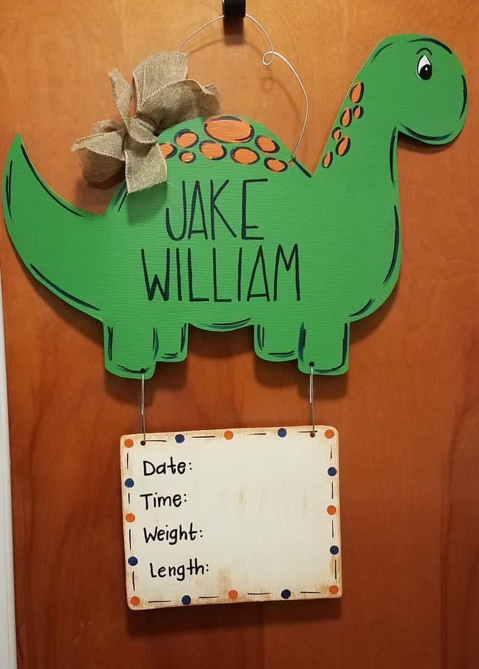 Dinosaur Hospital Door Hanger