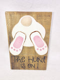 Easter Bunny with Cotton Tail Block Sitter