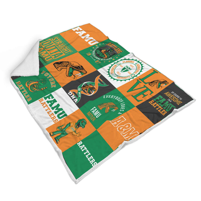 Famu Rattlers - sherpa blanket