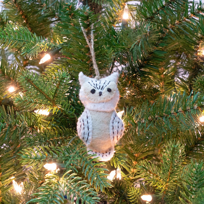 Felt Owl Ornaments