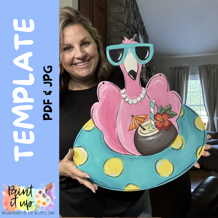 Flamingo Float Template