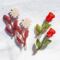 Floral Hair Barrette Sets By Winona Irene