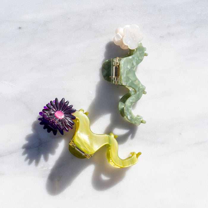 Flower Stem Claw Clips By Winona Irene