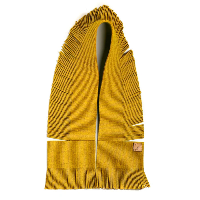 FRINGE SCARF - CHARTREUSE