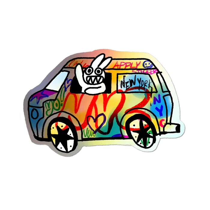 Graffiti van psycho bunny