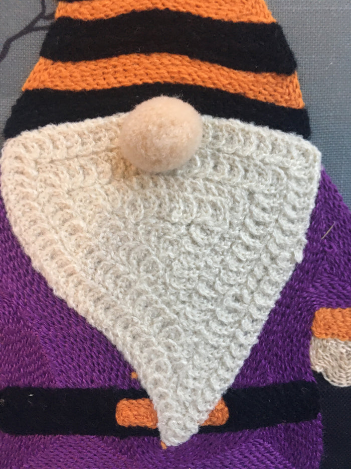 Halloween Gnome in Enchanted Forest Pillow