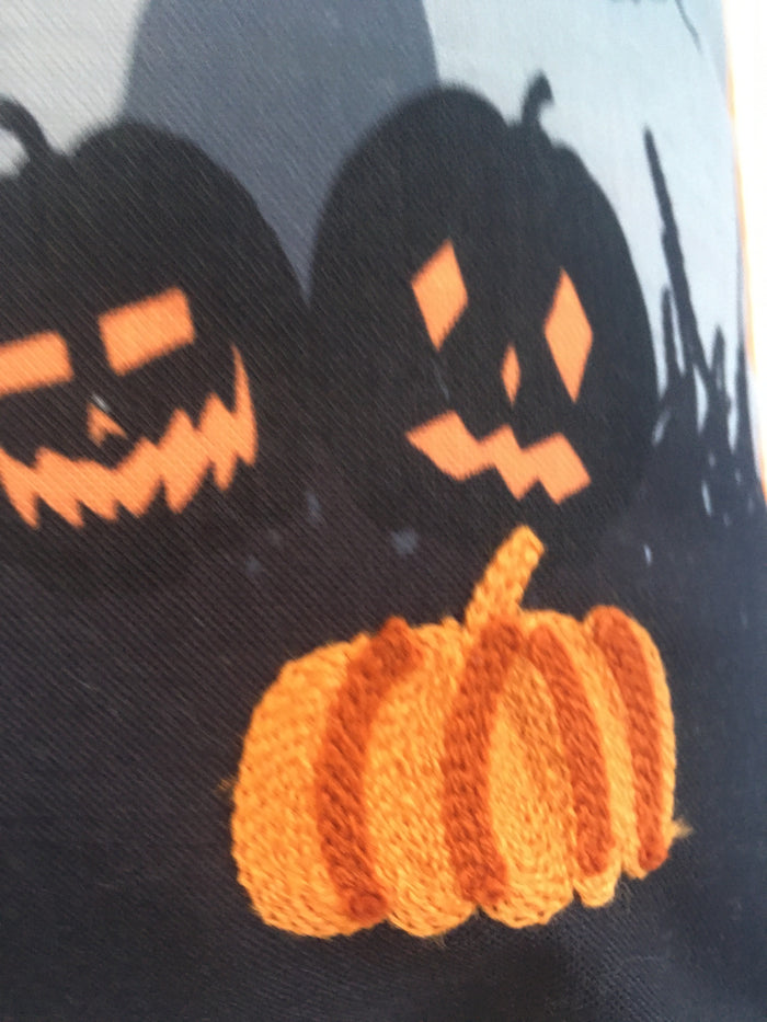 Halloween Gnome in Enchanted Forest Pillow