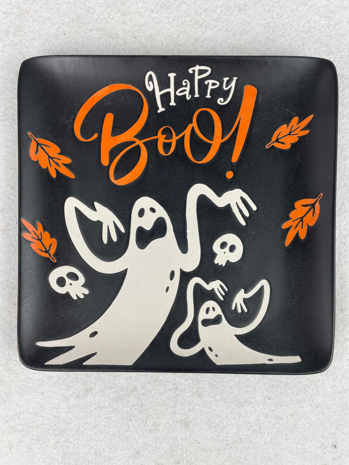 Halloween Happy Boo Ceramic Small Plate