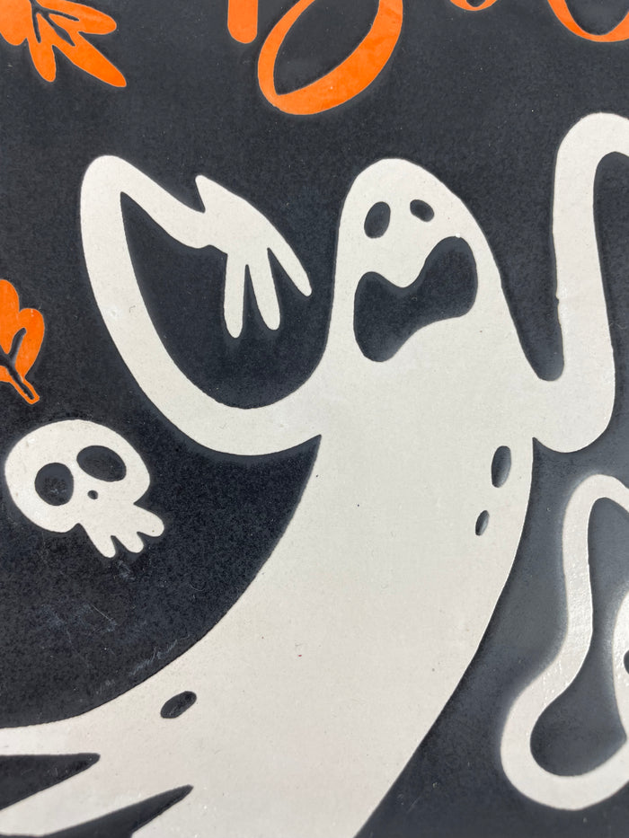 Halloween Happy Boo Ceramic Small Plate