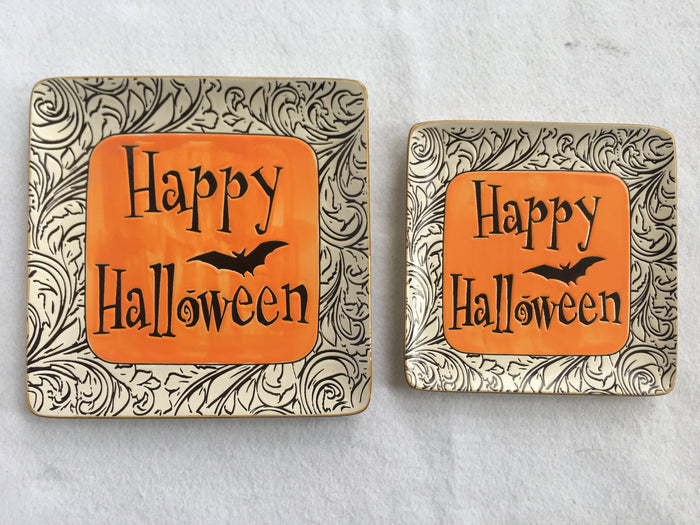 Halloween Happy Halloween Handcrafted Ceramic Plate