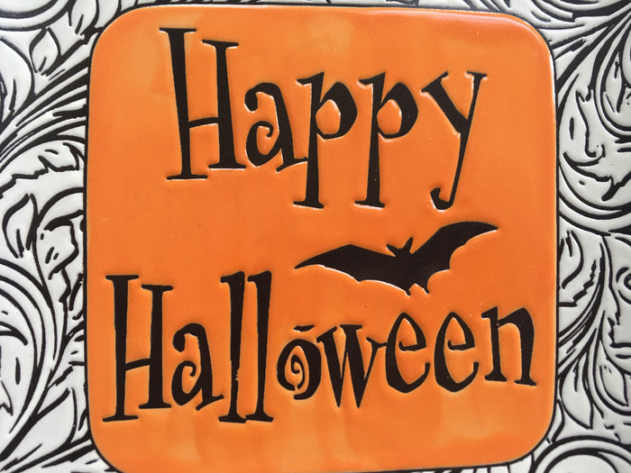 Halloween Happy Halloween Handcrafted Ceramic Plate