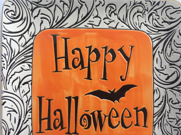 Halloween Happy Halloween Handcrafted Ceramic Plate