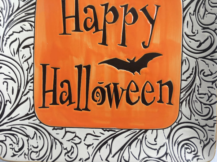 Halloween Happy Halloween Handcrafted Ceramic Plate