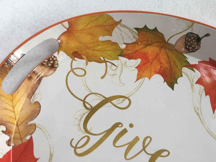 Harvest Extra Large Oval Tin Tray By Austin and Ash