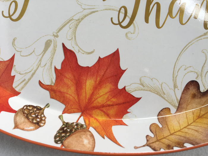 Harvest Extra Large Oval Tin Tray By Austin and Ash